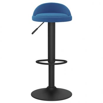 Barhocker Blau Samt