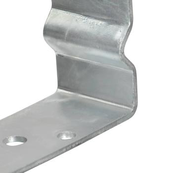 Pfostenträger 12 Stk. Silbern 9×6×15 cm Verzinkter Stahl