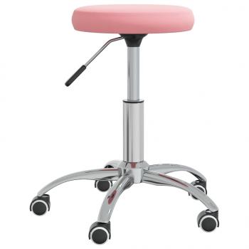 Bürostuhl Drehbar Rosa Samt