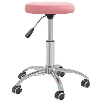 Bürostuhl Drehbar Rosa Samt