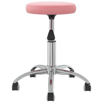 Bürostuhl Drehbar Rosa Samt