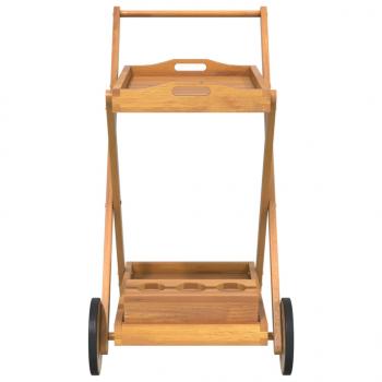 Teewagen 54x87x90 cm Massivholz Akazie