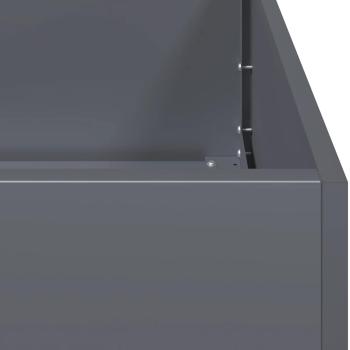 Pflanzgefäß Anthrazit 200x80x40 cm Stahl