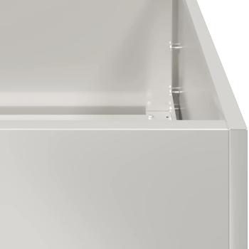 Pflanzkübel 280x80x40 cm Edelstahl