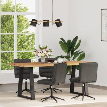 ARDEBO.de - Esszimmerstühle 4 Stk. Schwarz Kunstleder