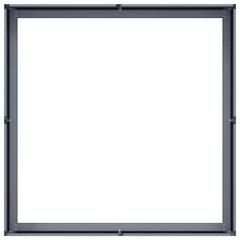 Pflanzkübel Anthrazit 100x100x30 cm Stahl