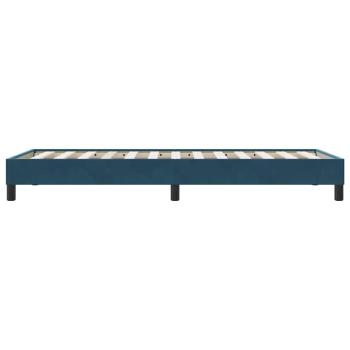 Boxspringbett ohne Matratze Dunkelblau 100x210 cm Samt