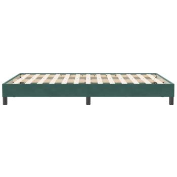 Boxspringbett ohne Matratze Dunkelgrün 120x210 cm Samt