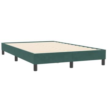 Boxspringbett ohne Matratze Dunkelgrün 120x210 cm Samt