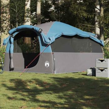 ARDEBO.de - Tunnel-Familienzelt 6 Personen Blau Wasserdicht