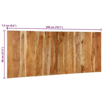 Kopfteil 200 cm Massivholz Akazie