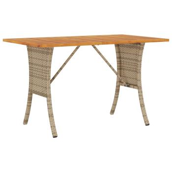 ARDEBO.de - Gartensofa 3-Sitzer mit Kissen & Tisch Beige Poly Rattan