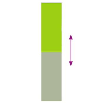 Verdunkelungsrollo Grün 60x230 cm Stoffbreite 55,7 cm Polyester