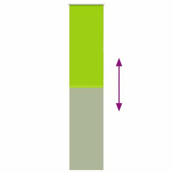 Verdunkelungsrollo Grün 50x210 cm Stoffbreite 45,7 cm Polyester
