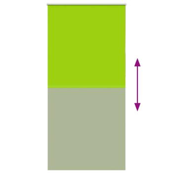 Verdunkelungsrollo Grün 95x230 cm Stoffbreite 90,7 cm Polyester