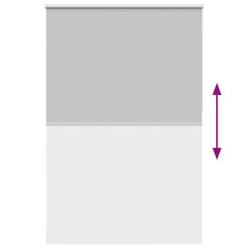 Verdunkelungsrollo Hellgrau 160x210cm Stoffbreite 156,6cm