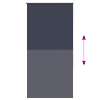 Verdunkelungsrollo Marineblau 85x175cm Stoffbreite 80,7 cm