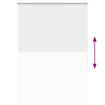 Verdunkelungsrollo Weiß 110x130cm Stoffbreite 105,7cm Polyester
