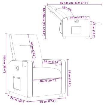 Relaxsessel Creme Stoff