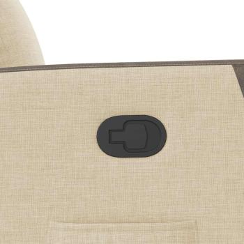 Relaxsessel Creme Stoff