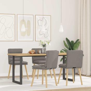 ARDEBO.de - Esszimmerstühle 4 Stk. Taupe Stoff