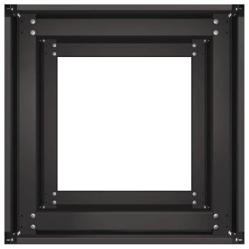 Pflanzkübel Schwarz 40x40x80 cm Kaltgewalzter Stahl