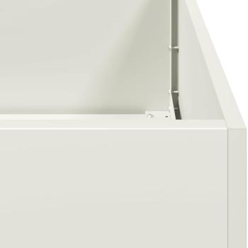 Pflanzgefäß Weiß 280x80x40 cm Stahl