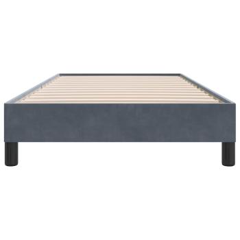 Boxspringbett ohne Matratze Dunkelgrau 80x210 cm Samt