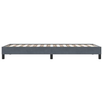 Boxspringbett ohne Matratze Dunkelgrau 80x210 cm Samt