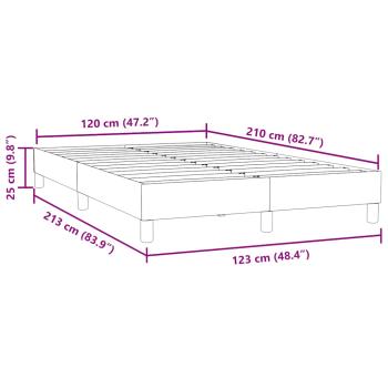 Boxspringbett ohne Matratze Dunkelblau 120x210 cm Samt