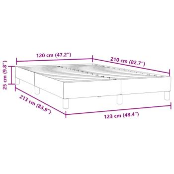 Boxspringbett ohne Matratze Schwarz 120x210 cm Samt