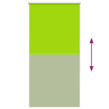Verdunkelungsrollo Grün 75x130 cm Stoffbreite 70,7 cm Polyester