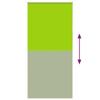 Verdunkelungsrollo Grün 90x210 cm Stoffbreite 85,7 cm Polyester