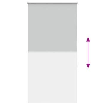 Verdunkelungsrollo Hellgrau 85x175 cm Stoffbreite 80,7 cm