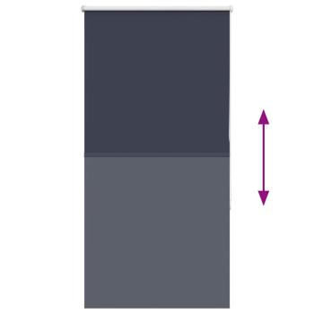 Verdunkelungsrollo Marineblau 75x130cm Stoffbreite 70,7 cm