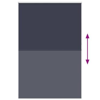 Verdunkelungsrollo Marineblau 150x210 cm Stoffbreite 146,6 cm