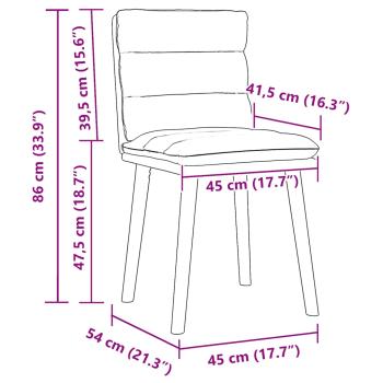 Esszimmerstühle 4 Stk. Dunkelbraun Stoff