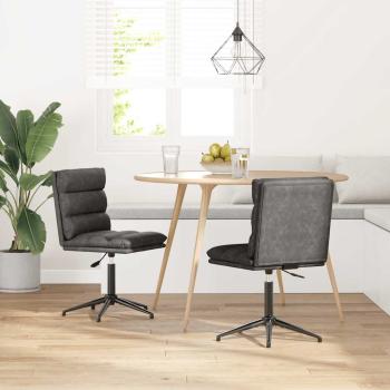 ARDEBO.de - Esszimmerstühle 2 Stk. Schwarz Kunstleder