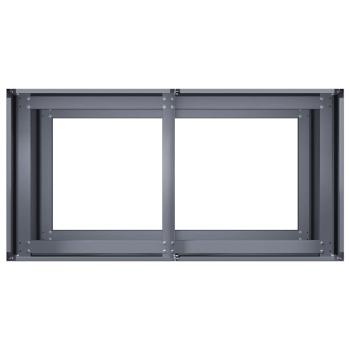 Pflanzkübel Anthrazit 80x40x80 cm Kaltgewalzter Stahl
