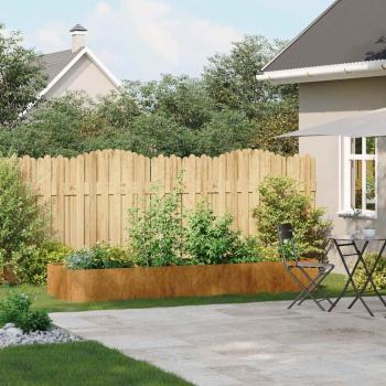 Pflanzkübel Rostig 280x80x40 cm Wetterfester Stahl