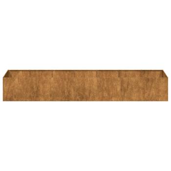 Pflanzkübel Rostig 280x80x40 cm Wetterfester Stahl