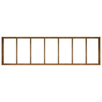 Pflanzkübel Rostig 280x80x40 cm Wetterfester Stahl