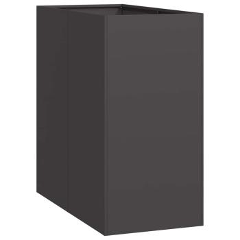 Pflanzkübel Schwarz 40x80x80 cm Stahl
