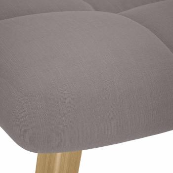 Schaukelsessel mit Hocker Taupe Stoff