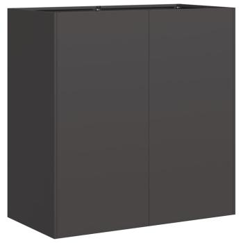 Pflanzkübel Schwarz 80x40x80 cm Kaltgewalzter Stahl