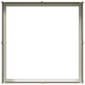 Pflanzkübel Weiß 100x100x30 cm Stahl