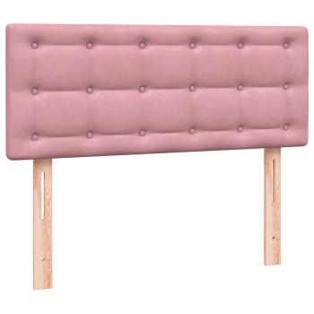 Boxspringbett mit Matratze Rosa 120x220 cm Samt
