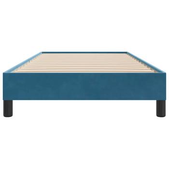 Boxspringbett ohne Matratze Dunkelblau 80x210 cm Samt