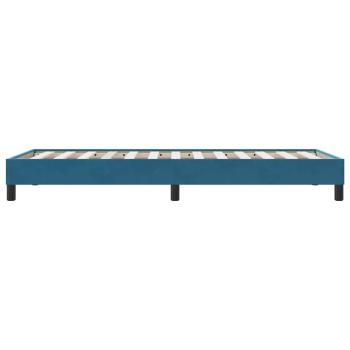 Boxspringbett ohne Matratze Dunkelblau 80x210 cm Samt