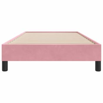 Boxspringbett ohne Matratze Rosa 100x210 cm Samt